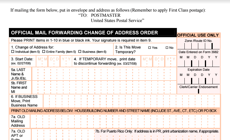 Mail forwarding