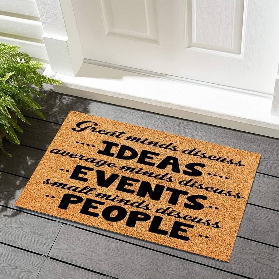 Welcome mat and entry setup